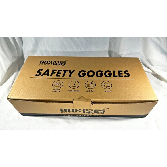 LOT OF 10 PAIRS Safety Googles - Over Glasses - Adjustable Elastic- CE EN166-NEW - Picture 3 of 13